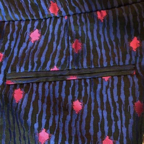 ANN KLEIN sz 2 Satin Capri Vivid Stripe Dor $99NEW - Picture 14 of 14